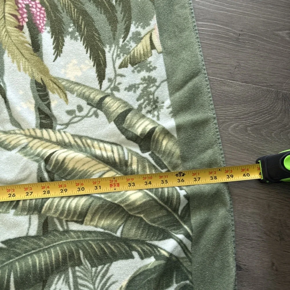 TOMMY BAHAMA Oversized Beach Towel Multicolor Large Tropical Flower Palm trees